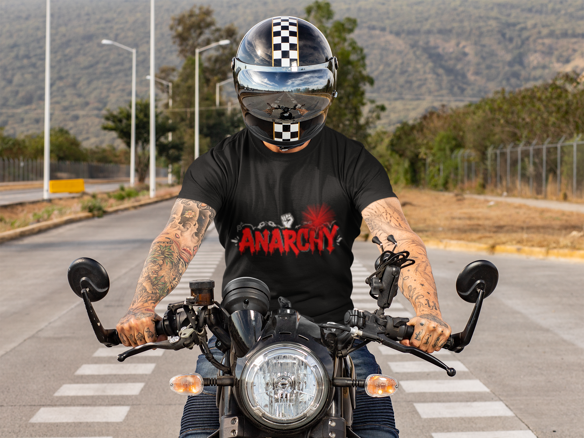 Anarchy Graphic T-Shirt/7 Stage Streetwear