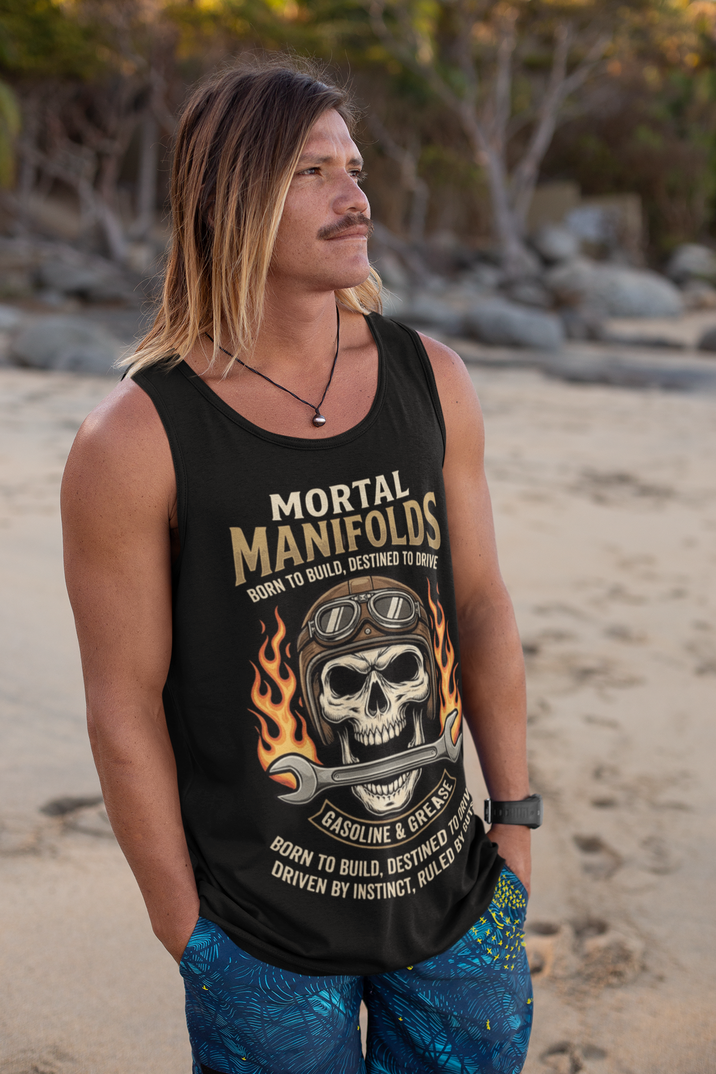 Car Guy Grease & Gasoline Tank  Top/7 Stage Streetwear