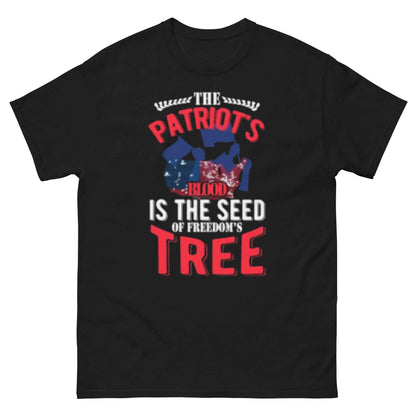 The Patroits Blood is The Seed of Freedom Streetwear Tee - 7 Stage Streetwear