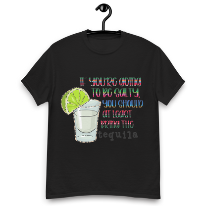 Tequila Too Salty funny graphic tee