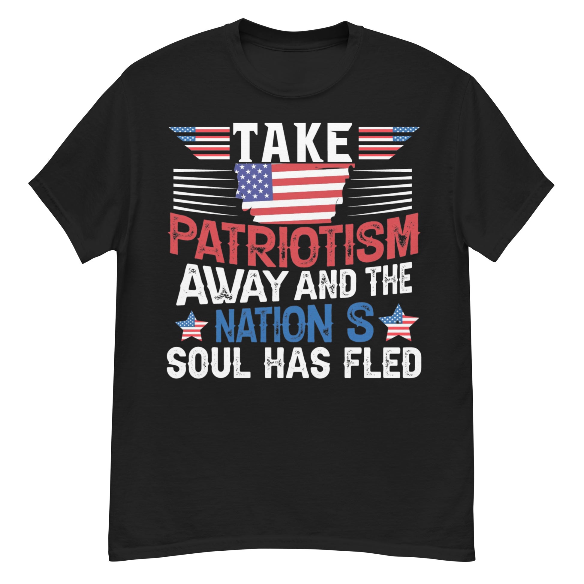 Patriotism Away patriotic graphic tee