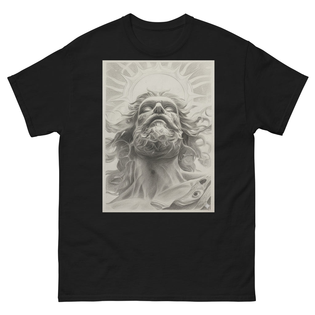 Jesus Drawing Christian streetwear graphic t-shirt in black