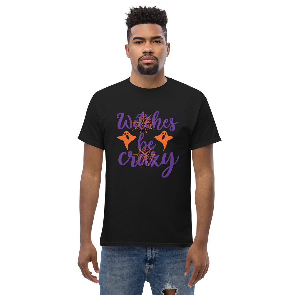 Witches Be Crazy Graphic Tee in black — front view