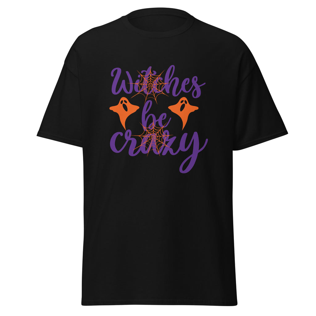 Witches Be Crazy Graphic Tee in black — front view