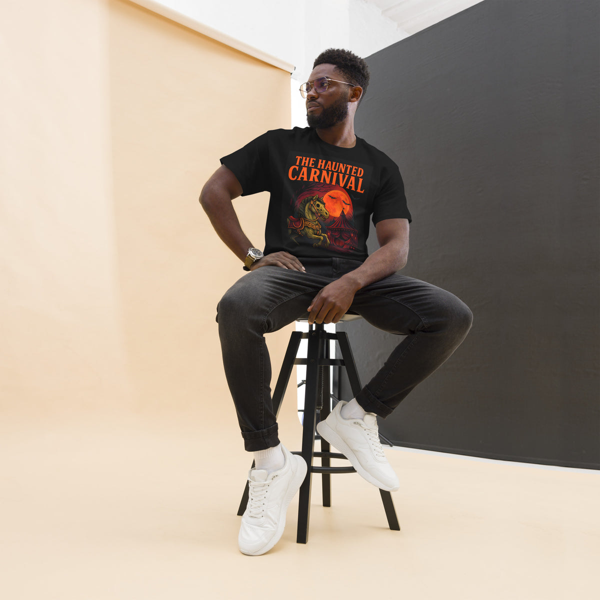 The Haunted Carnival graphic tee, Halloween 26 drop from 7 Stage Streetwear