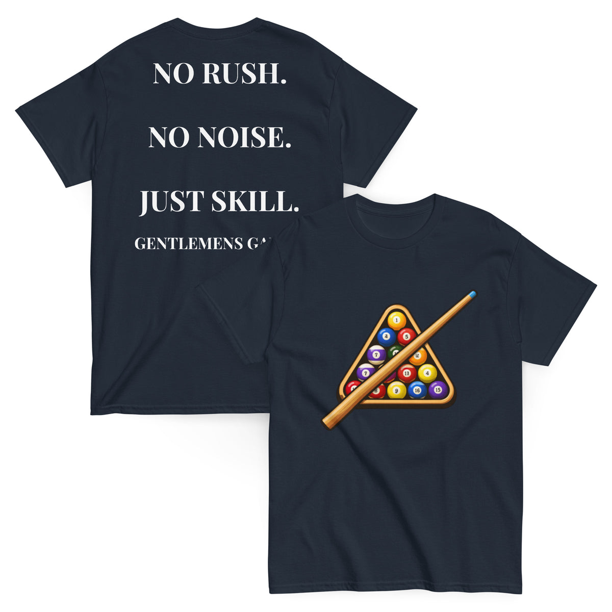 Table Discipline billiards graphic t-shirt in navy