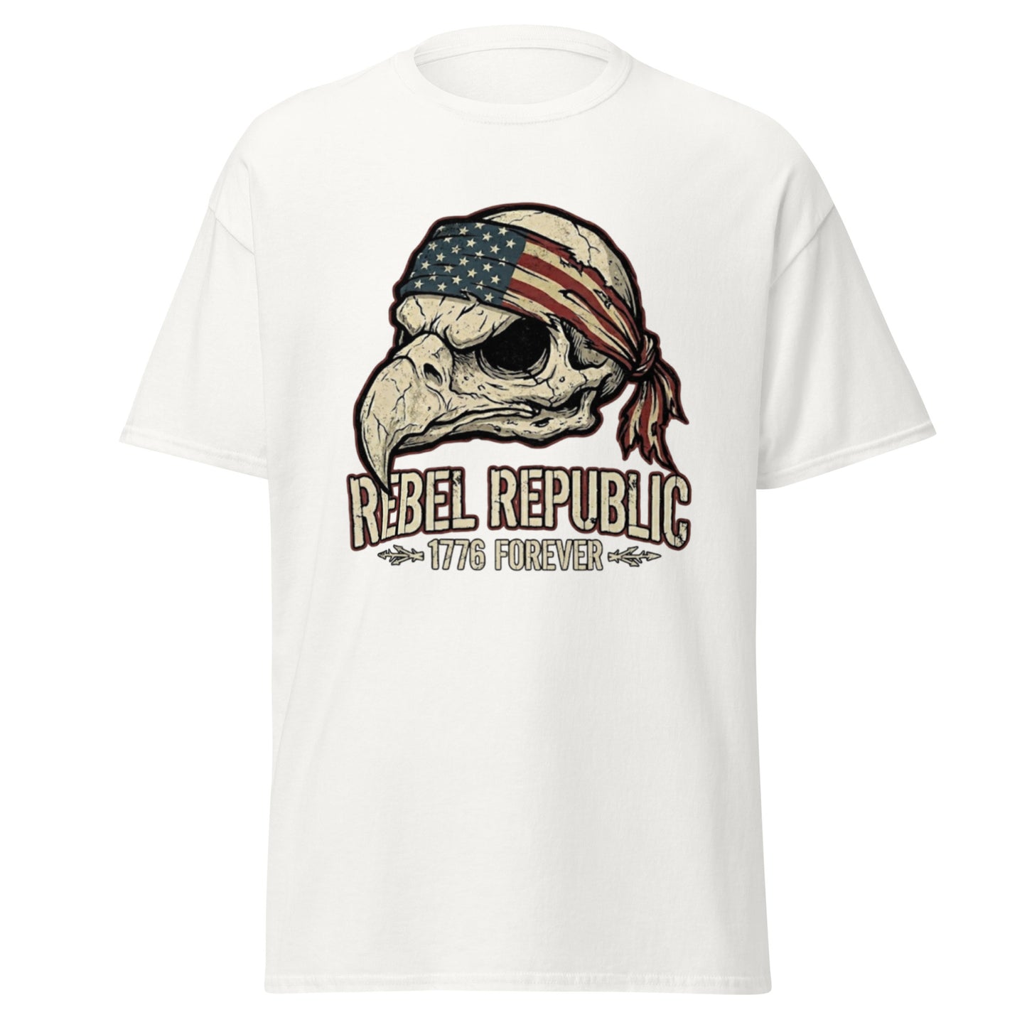 Rebel Republic patriotic rebellion graphic tee by 7 Stage Streetwear