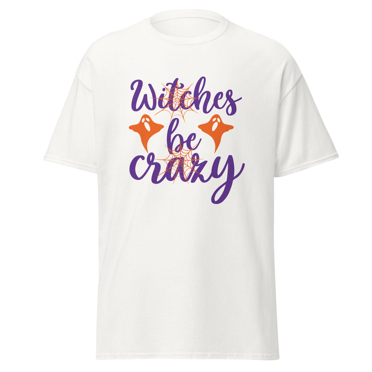 Witches Be Crazy Graphic Tee in white — front view