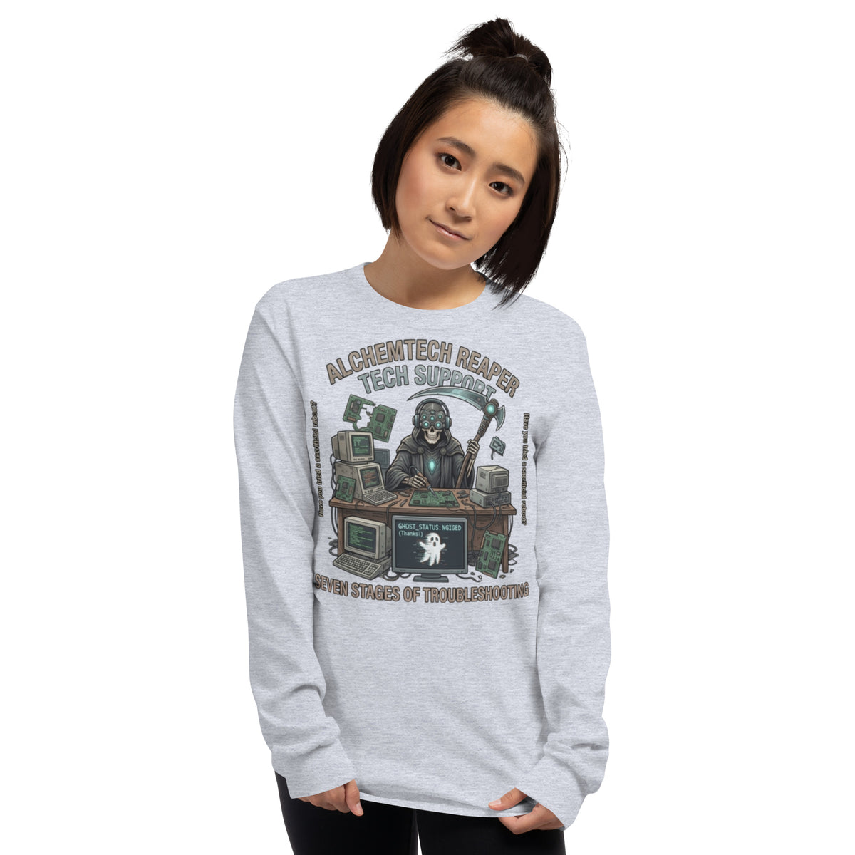 Reaper Tech Support Long Sleeve Shirt long sleeve tee — front view