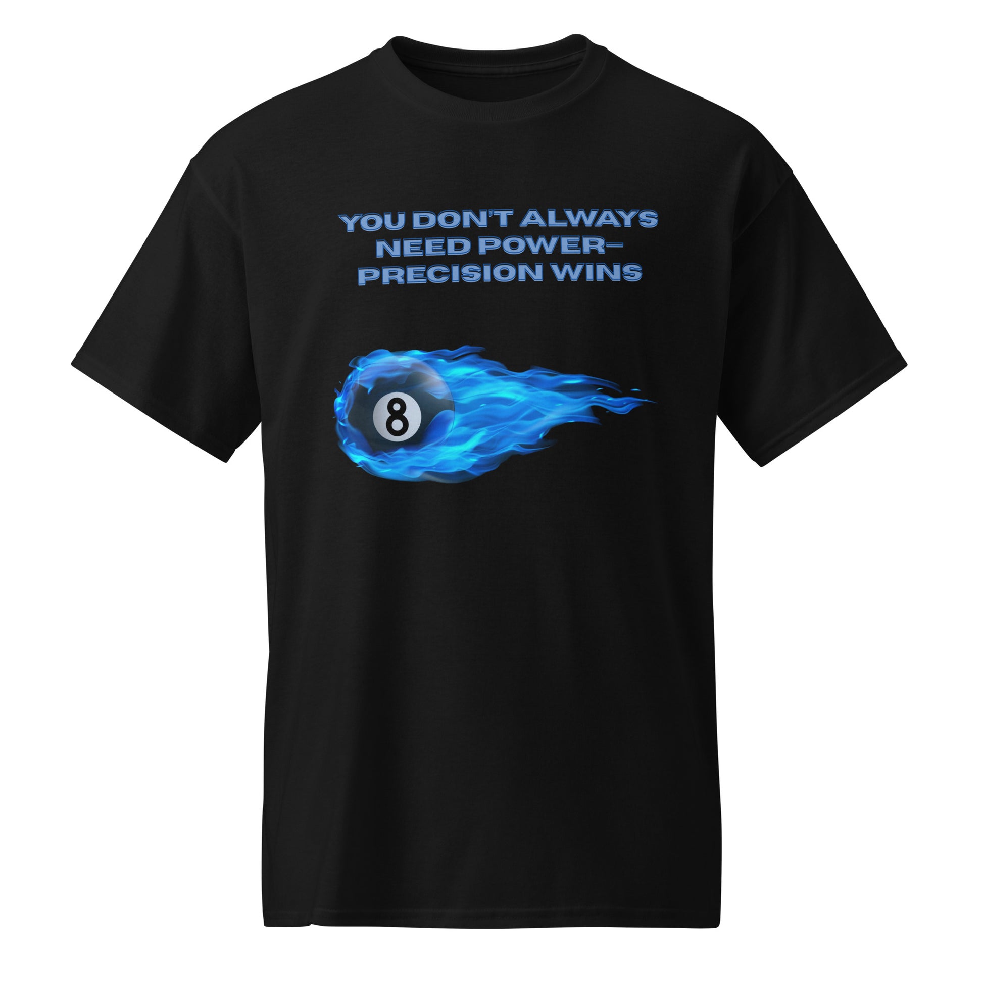 Precision Wins billiards graphic tee