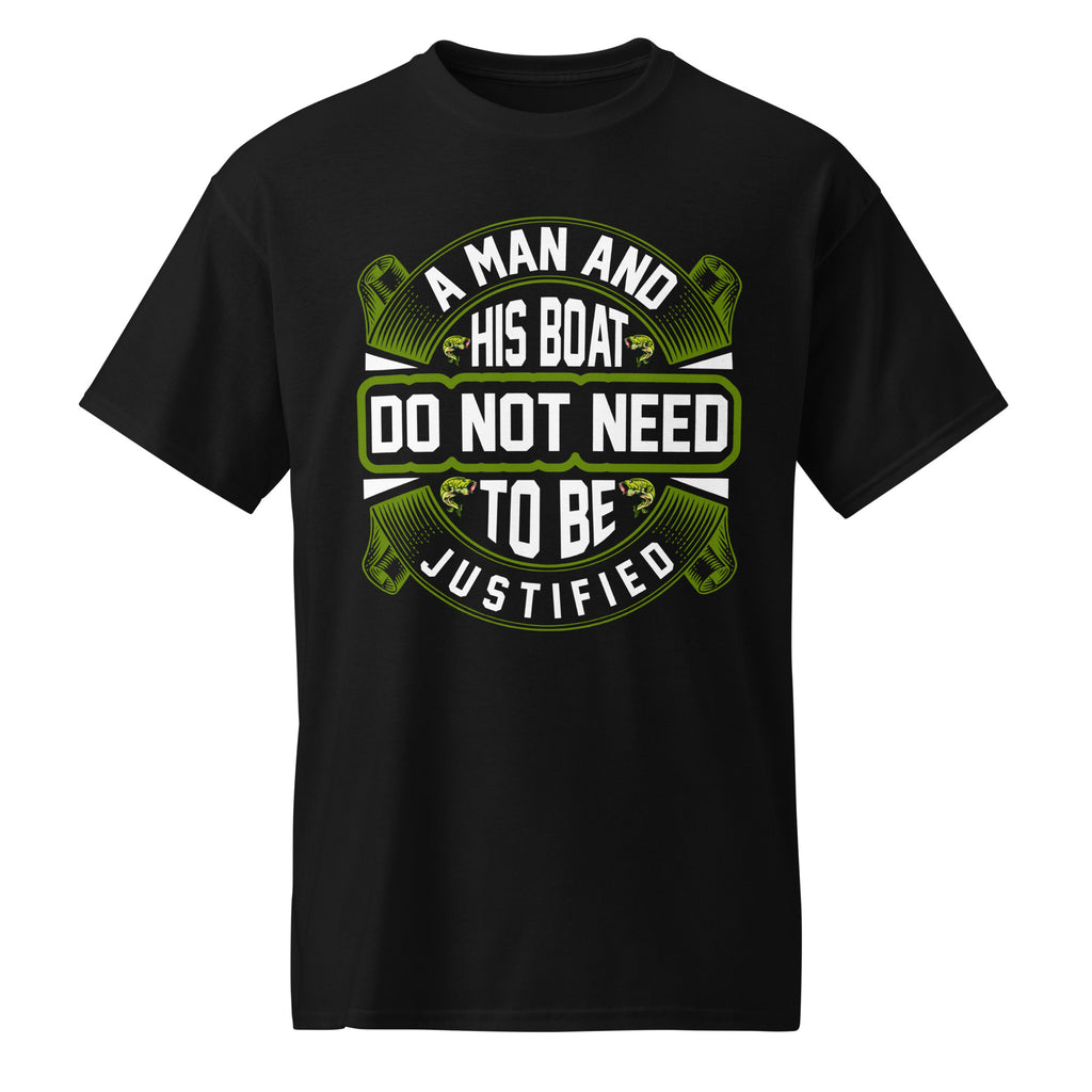 A Man and His Boat graphic t-shirt in black