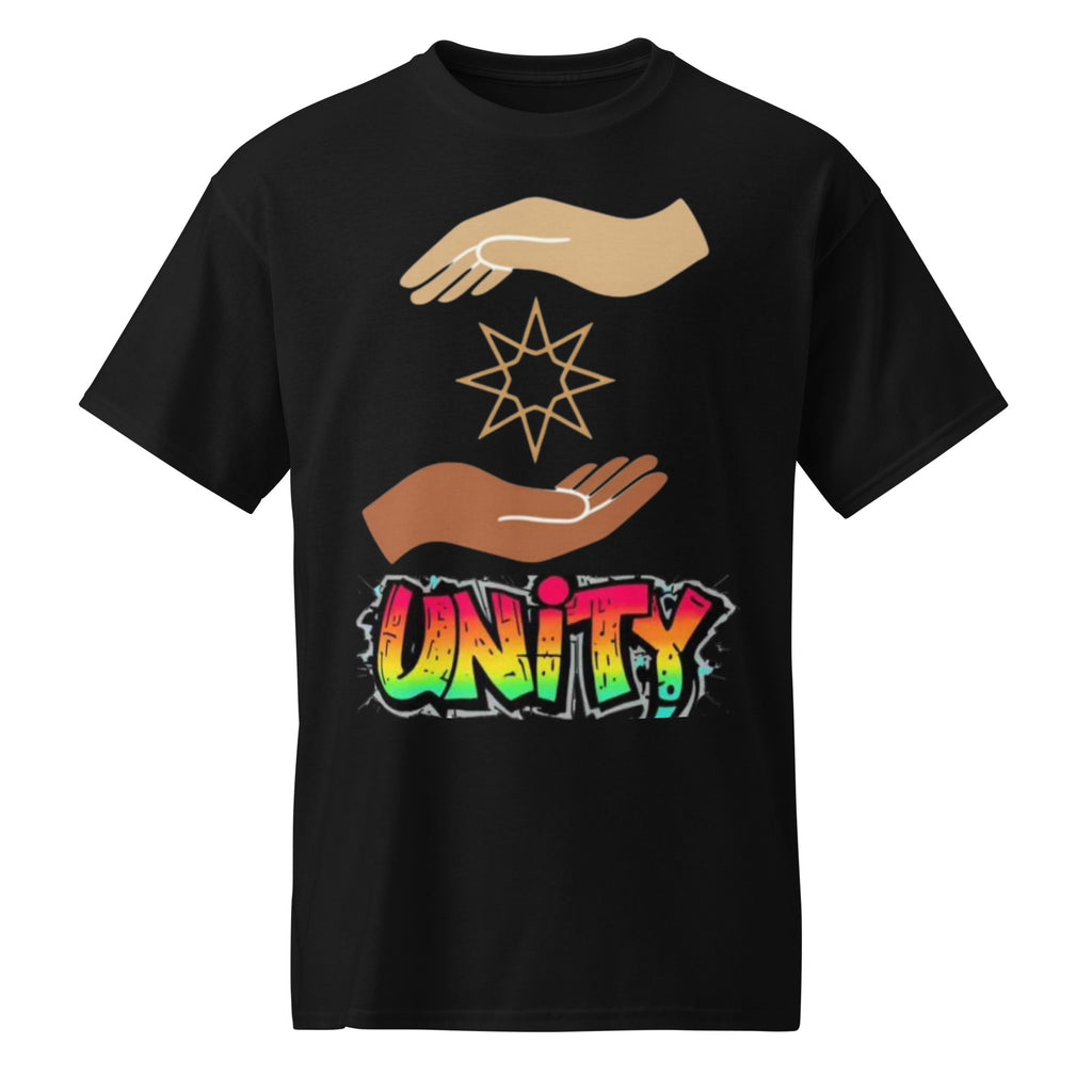 Unity positive message graphic t-shirt in black