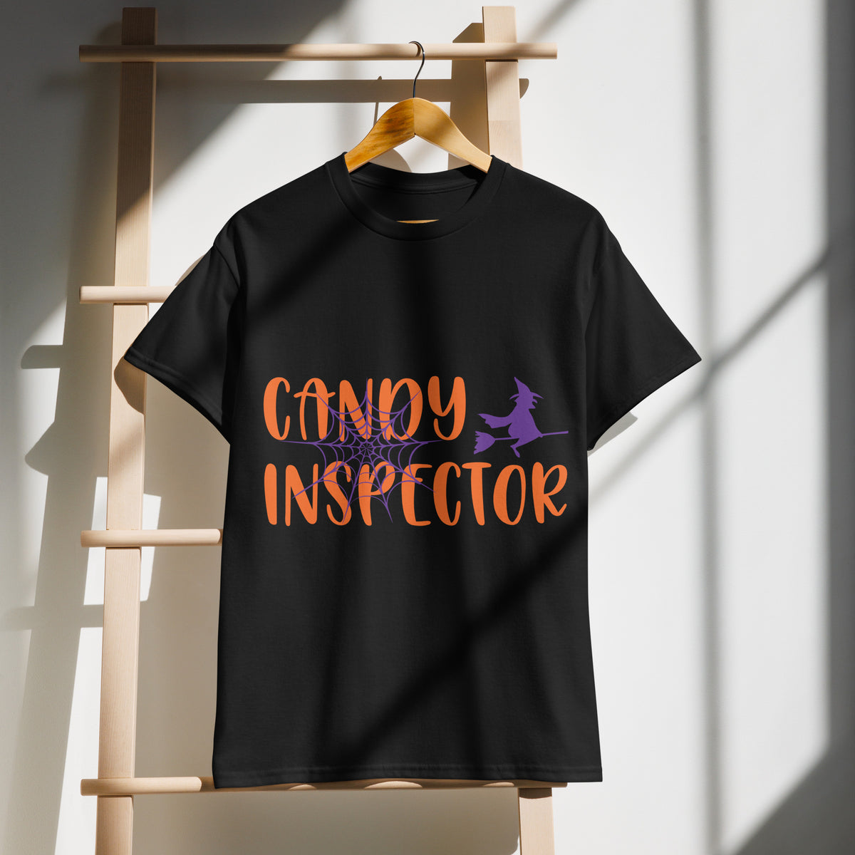Candy Inspector Graphic Tee in black — front view