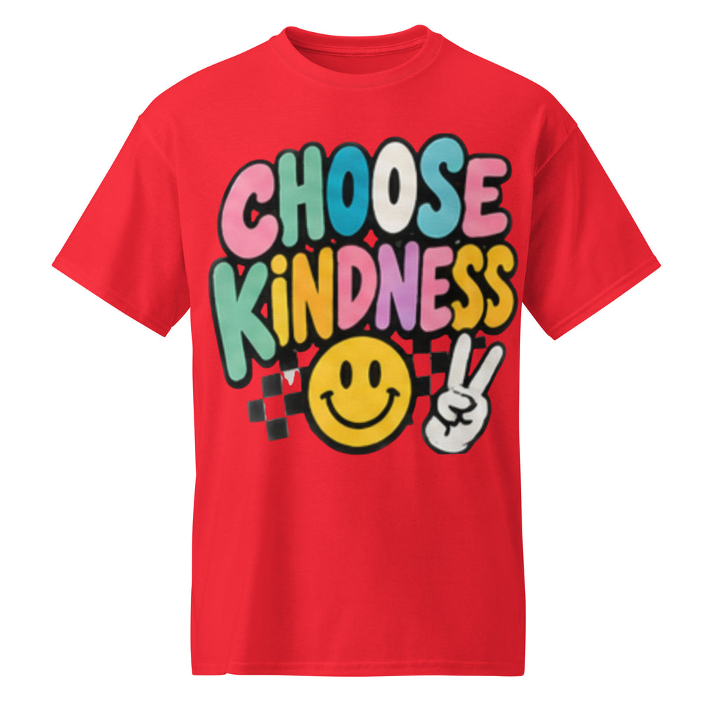 Choose Kindness Graphic Tee in red — front view
