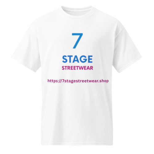 7 Stage Streetwear Logo graphic t-shirt in white