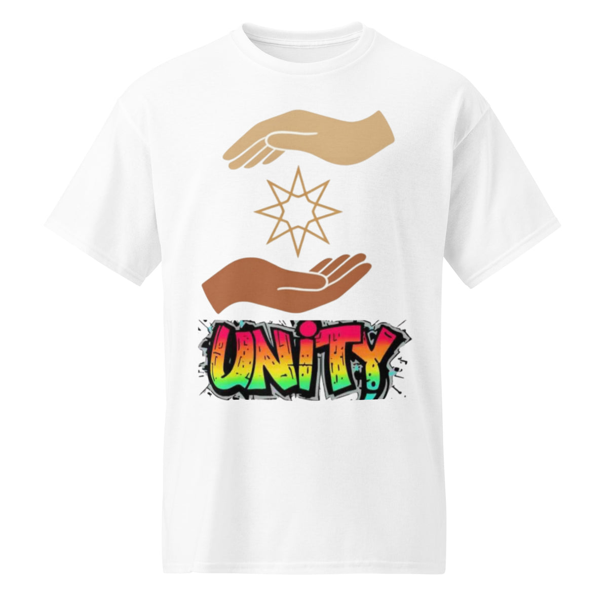 Unity Graphic Tee in white — front view