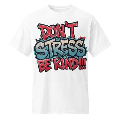 Don't Stress Graphic Tee in white — front view