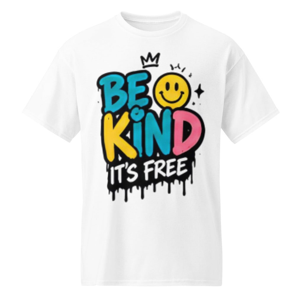 Be Kind It's Free Graphic Tee in white — front view