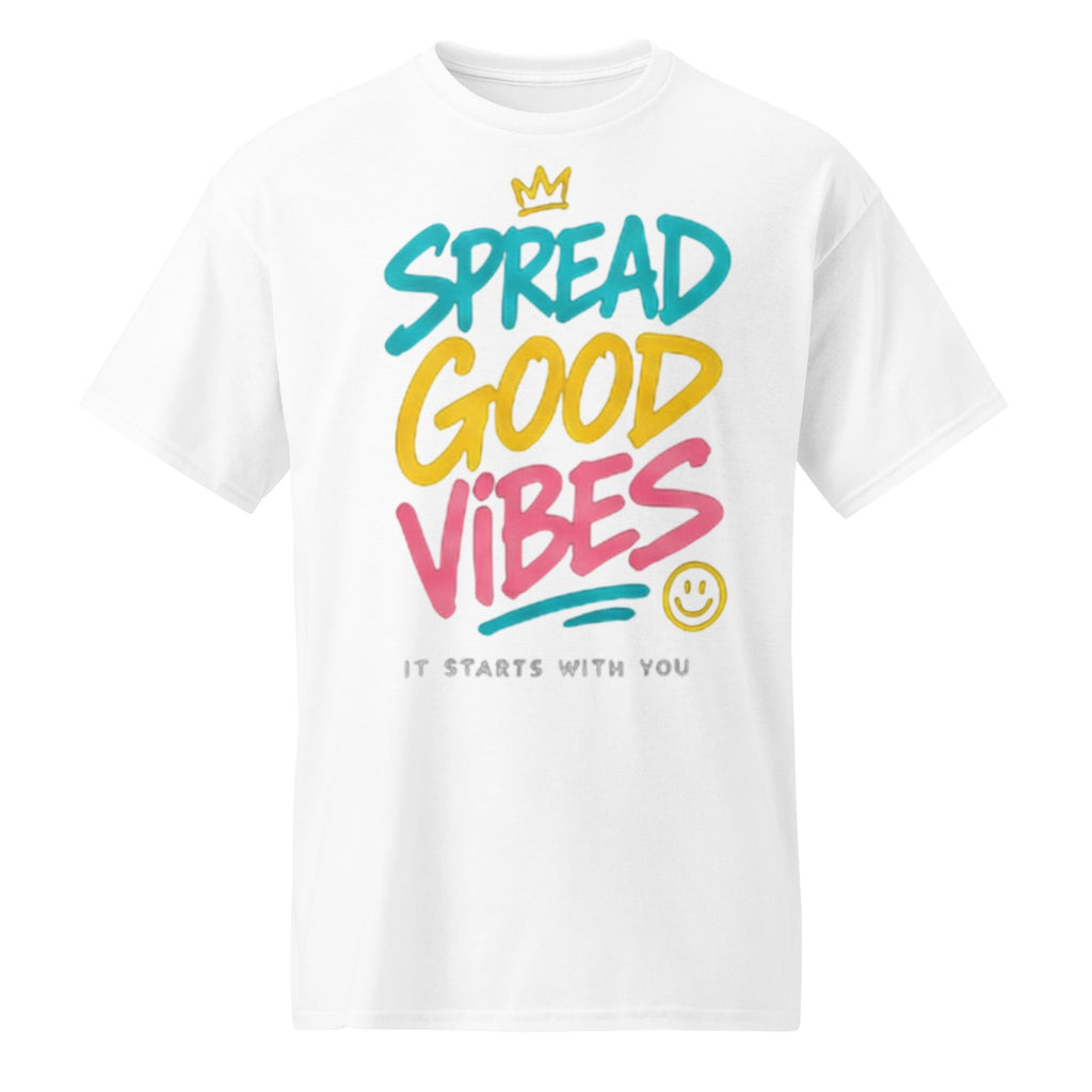 Good Vibes Graphic Tee in white — front view
