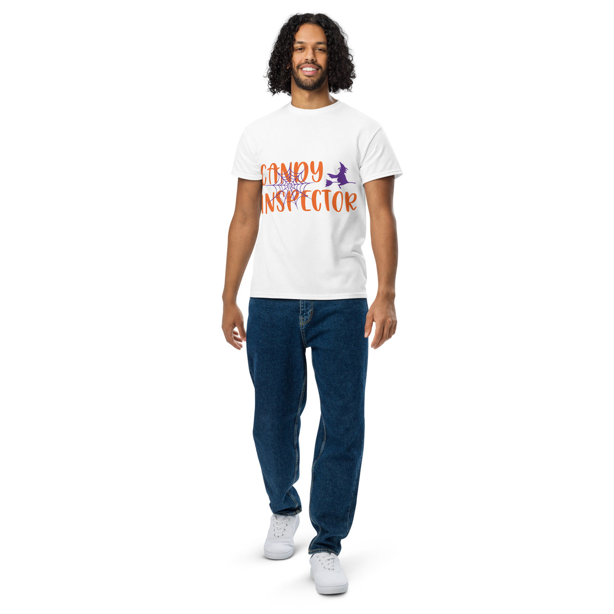 Candy Inspector Graphic Tee in white — front view