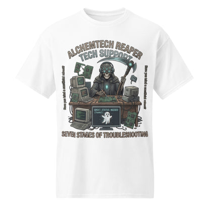 Reaper Tech Support Graphic Tee in white — front view