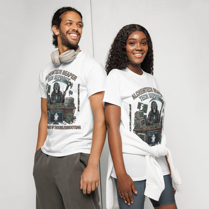 Reaper Tech Support Graphic Tee in white — front view
