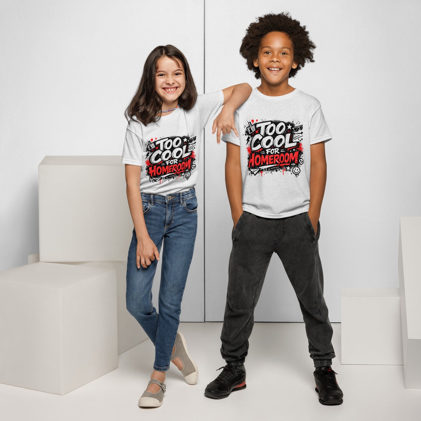 Too Cool For Homeroom Kids T-Shirt by 7 Stage Streetwear
