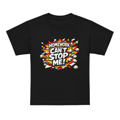 Homework Can’t Stop Me Kids T-Shirt by 7 Stage Streetwear