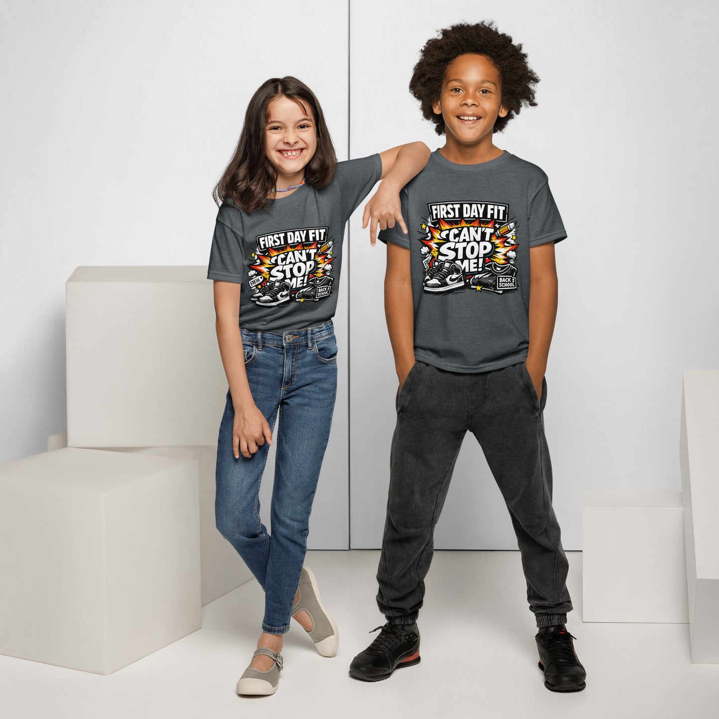 First Day Fit Can’t Stop Me Kids T-Shirt by 7 Stage Streetwear