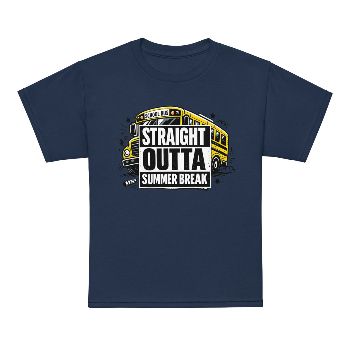 Straight Outta Summer Break Kids T-Shirt 7 Stage Streetwear