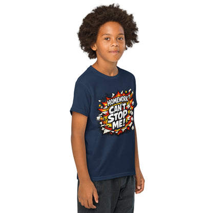 Homework Can’t Stop Me Kids T-Shirt by 7 Stage Streetwear