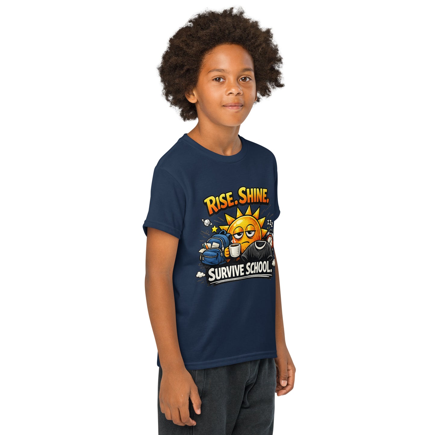 Rise Shine Survive School Kids T-Shirt by 7 Stage Streetwear