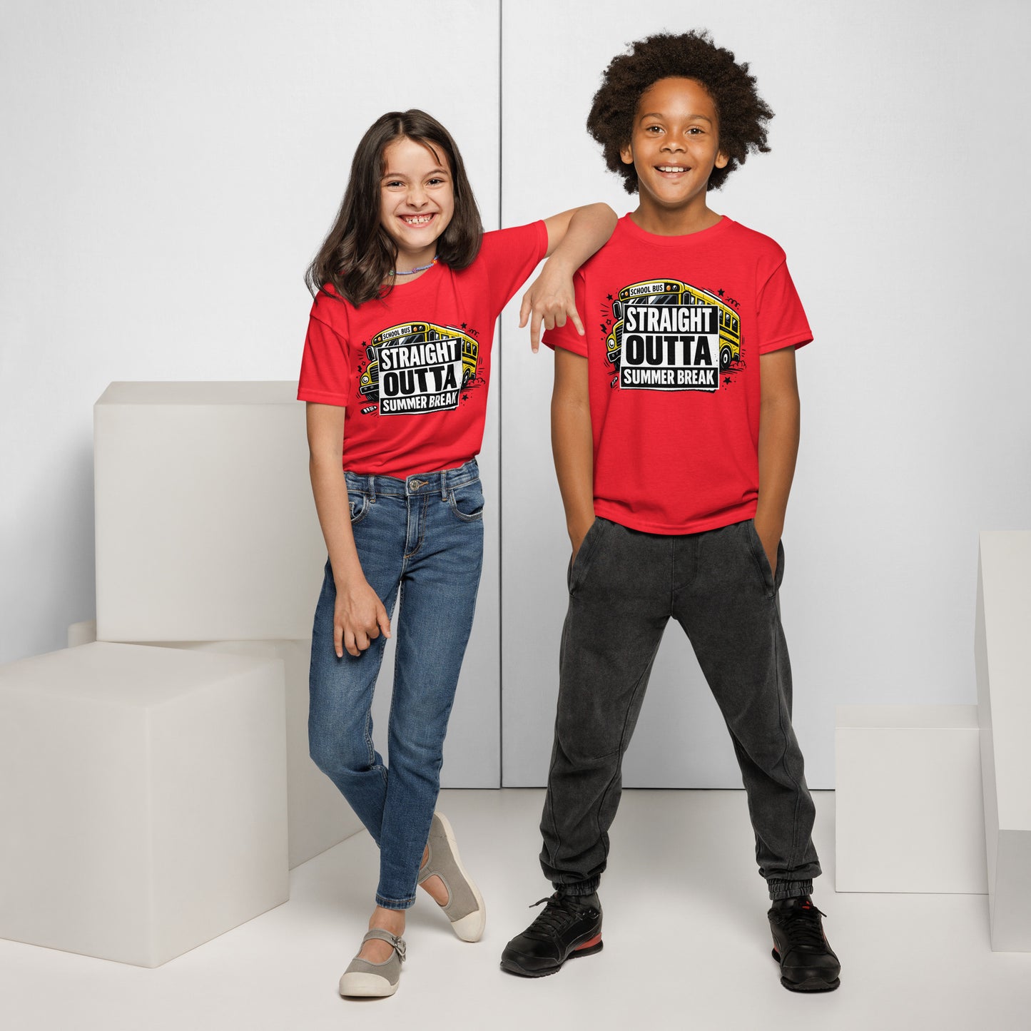 Straight Outta Summer Break Kids T-Shirt by 7 Stage Streetwear