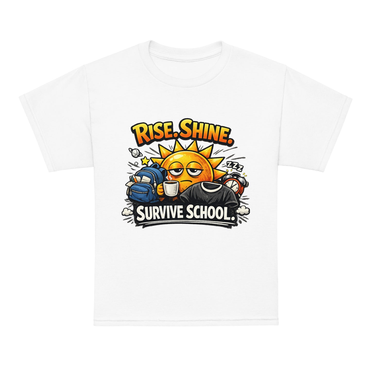 Rise Shine Survive School Kids T-Shirt by 7 Stage Streetwear
